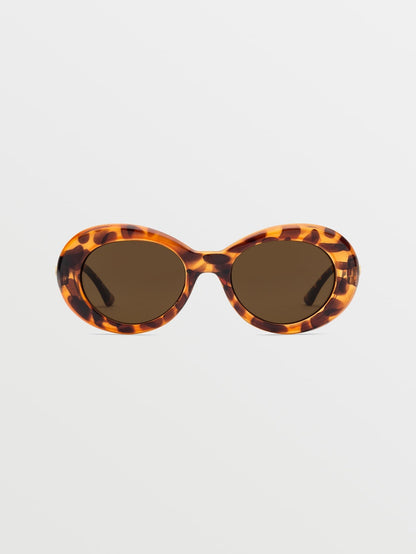 Stoned Gloss Tort Sunglasses (Bronze Lens) - BRONZE