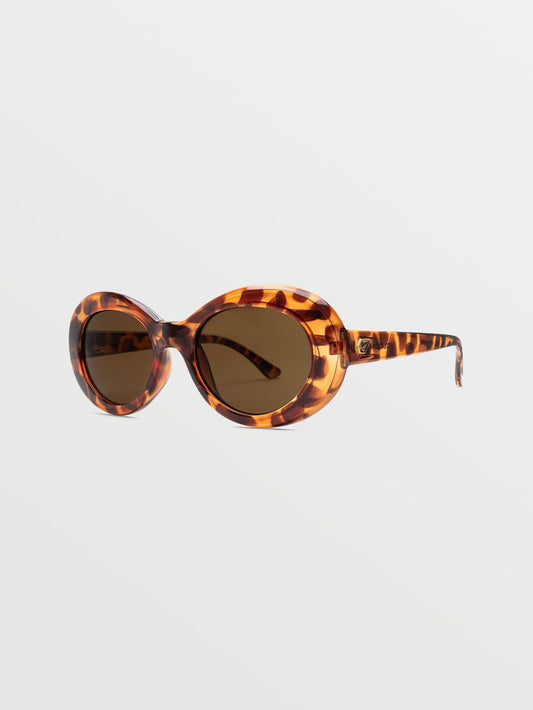 Stoned Gloss Tort Sunglasses (Bronze Lens) - BRONZE