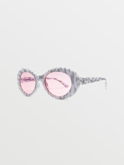Stoned Check Her Sunglasses (Rose Lens) - CHEETAH