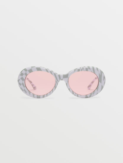 Stoned Check Her Sunglasses (Rose Lens) - CHEETAH