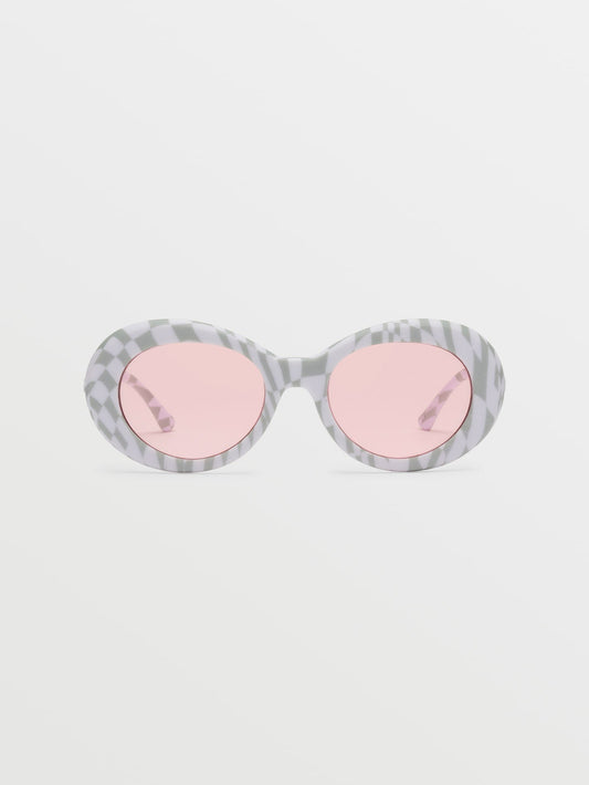 Stoned Check Her Sunglasses (Rose Lens) - CHEETAH