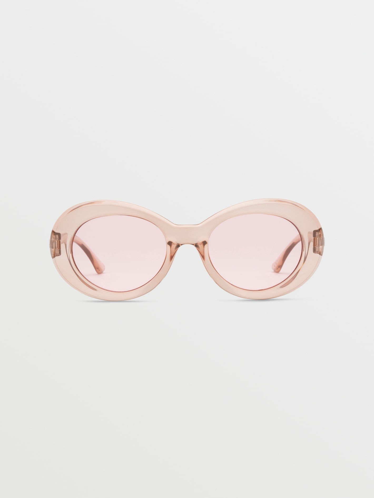 Stoned Gloss Quail Feather Sunglasses (Pink Lens) - FEATHER GREY