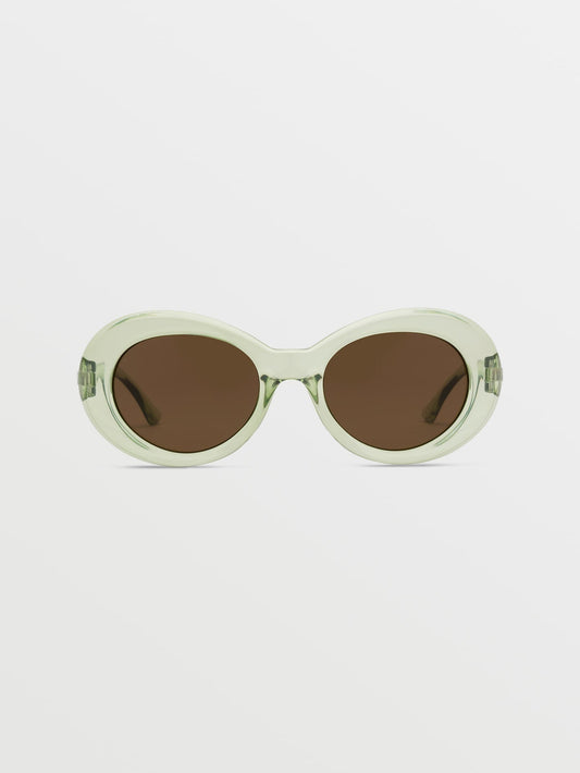 Stoned Gloss Sea Foam Sunglasses (Bronze Lens) - SEA GLASS