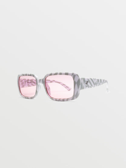True Check Her Sunglasses (Rose Lens) - CHEETAH