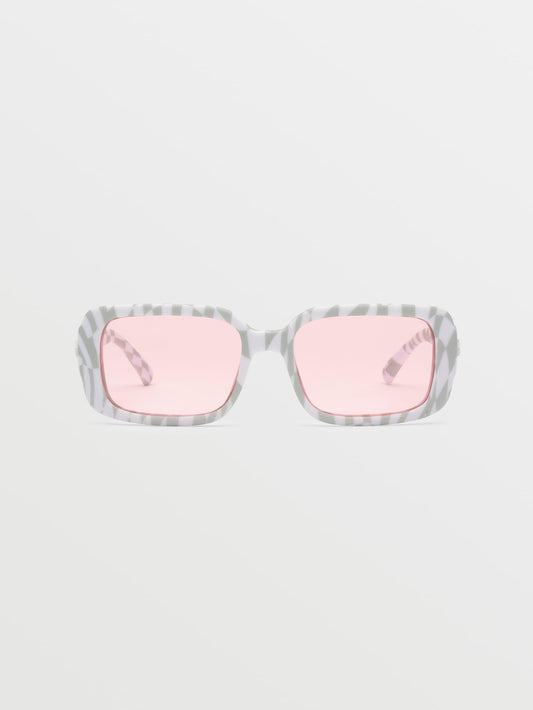 True Check Her Sunglasses (Rose Lens) - CHEETAH