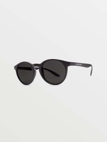 Subject Matte Black Sunglasses (Gray Lens) - GRAY