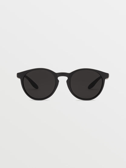 Subject Matte Black Sunglasses (Gray Lens) - GRAY