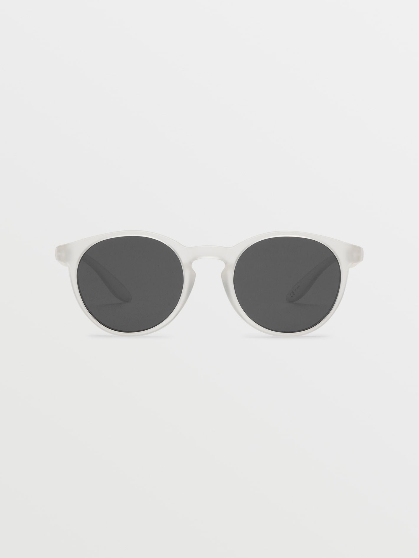 Subject Matte Clear Sunglasses (Gray Lens) - CLEAR