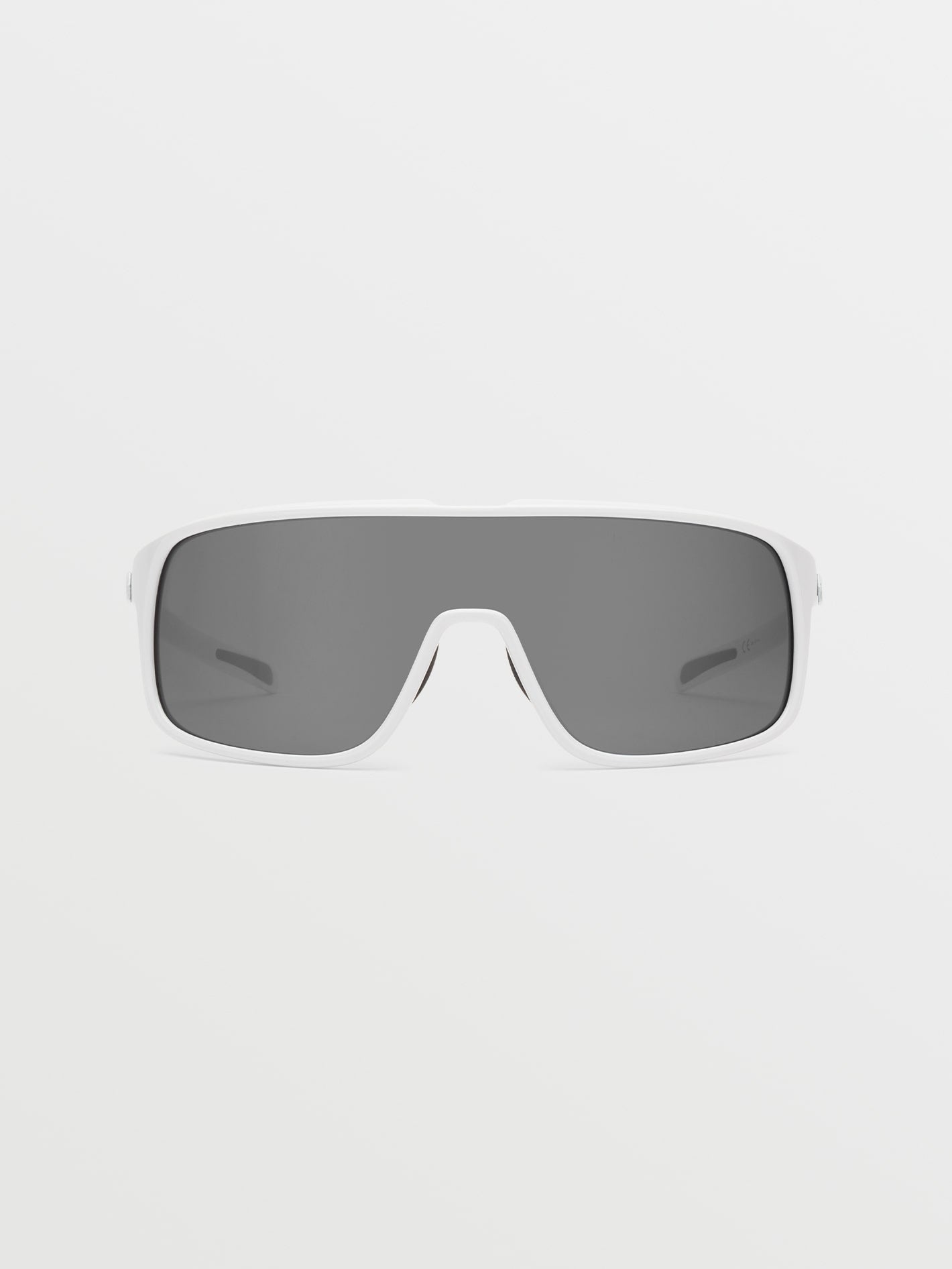 Macho Gloss White Sunglasses (Silver Mirror Lens) - WHITE