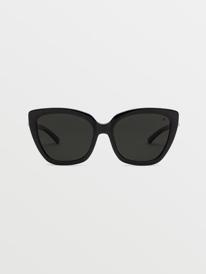 Milli Gloss Black Sunglasses (Gray Polar Lens) - GRAY POLAR