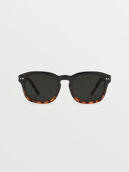 Earth Tripper Gloss Darkside Sunglasses (Gray Polar Lens) - DEAD ROSE