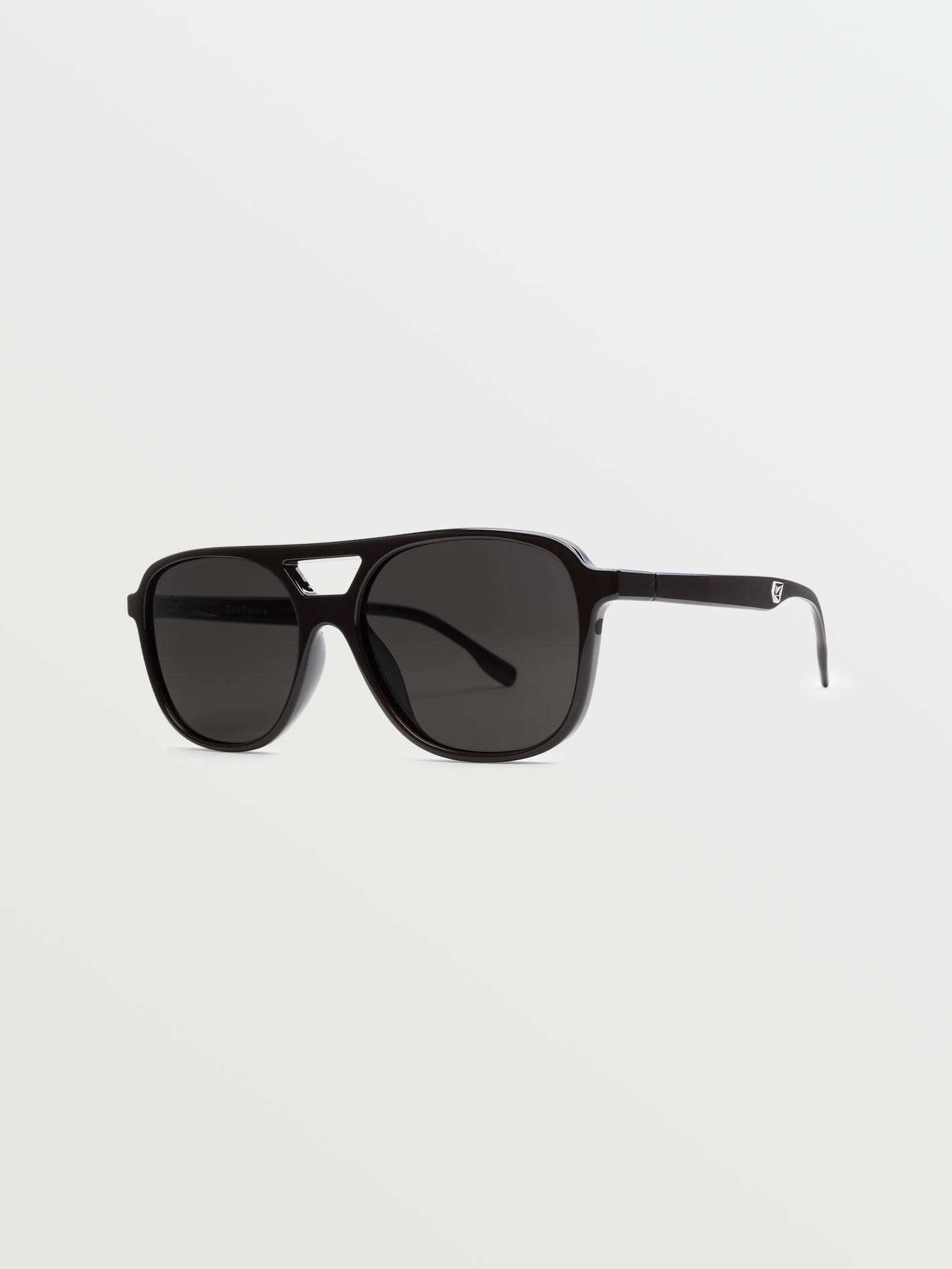 New Future Gloss Black Sunglasses (Gray Lens) - BLACK