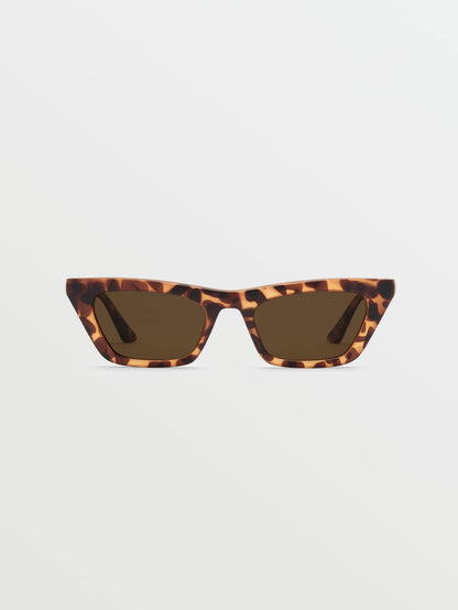 Peace Punk Matte Tort Sunglasses (Bronze Lens) - MARTINI OLIVE