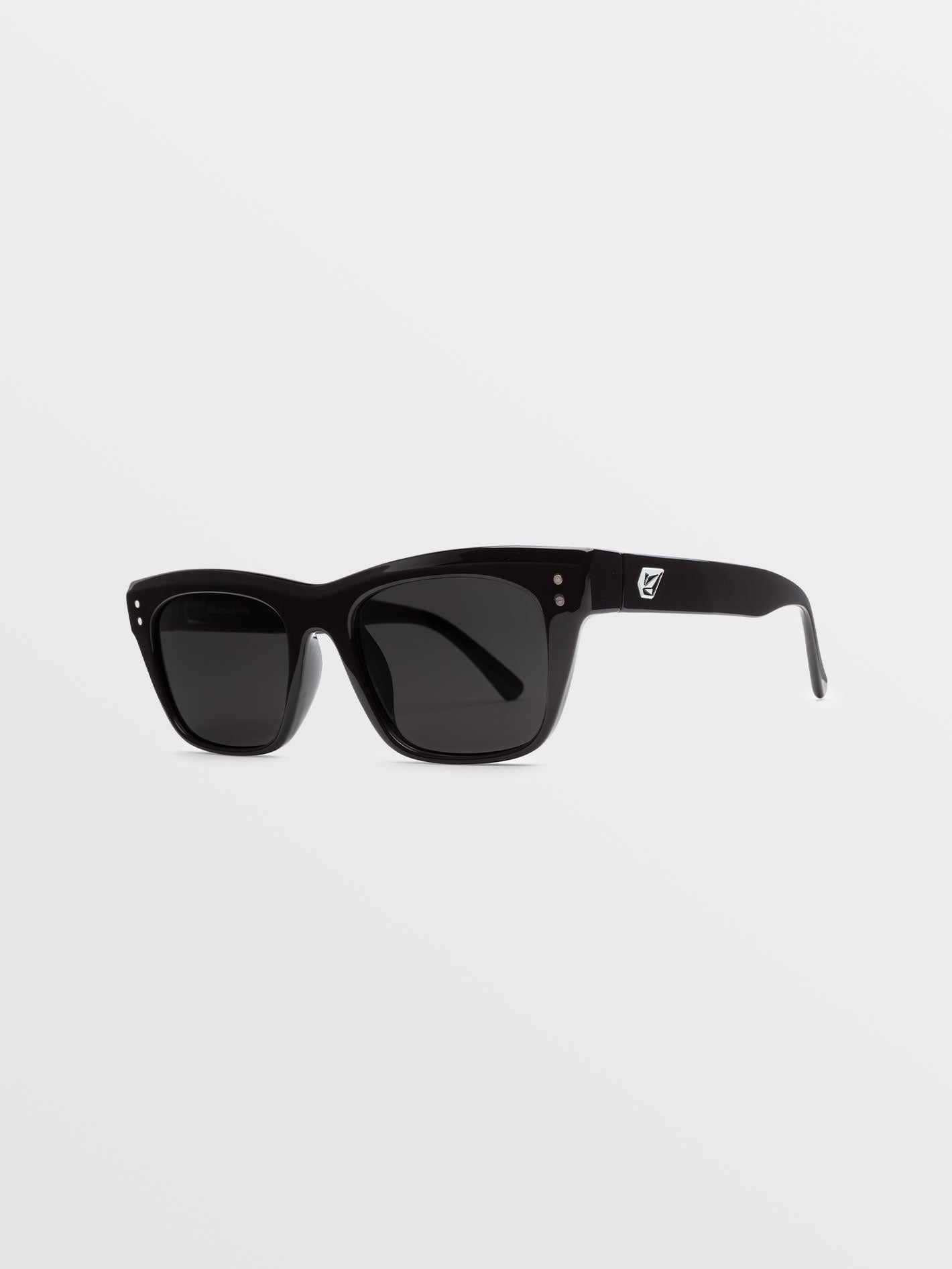 Stoneview Gloss Black Sunglasses (Gray Lens) - BLACK