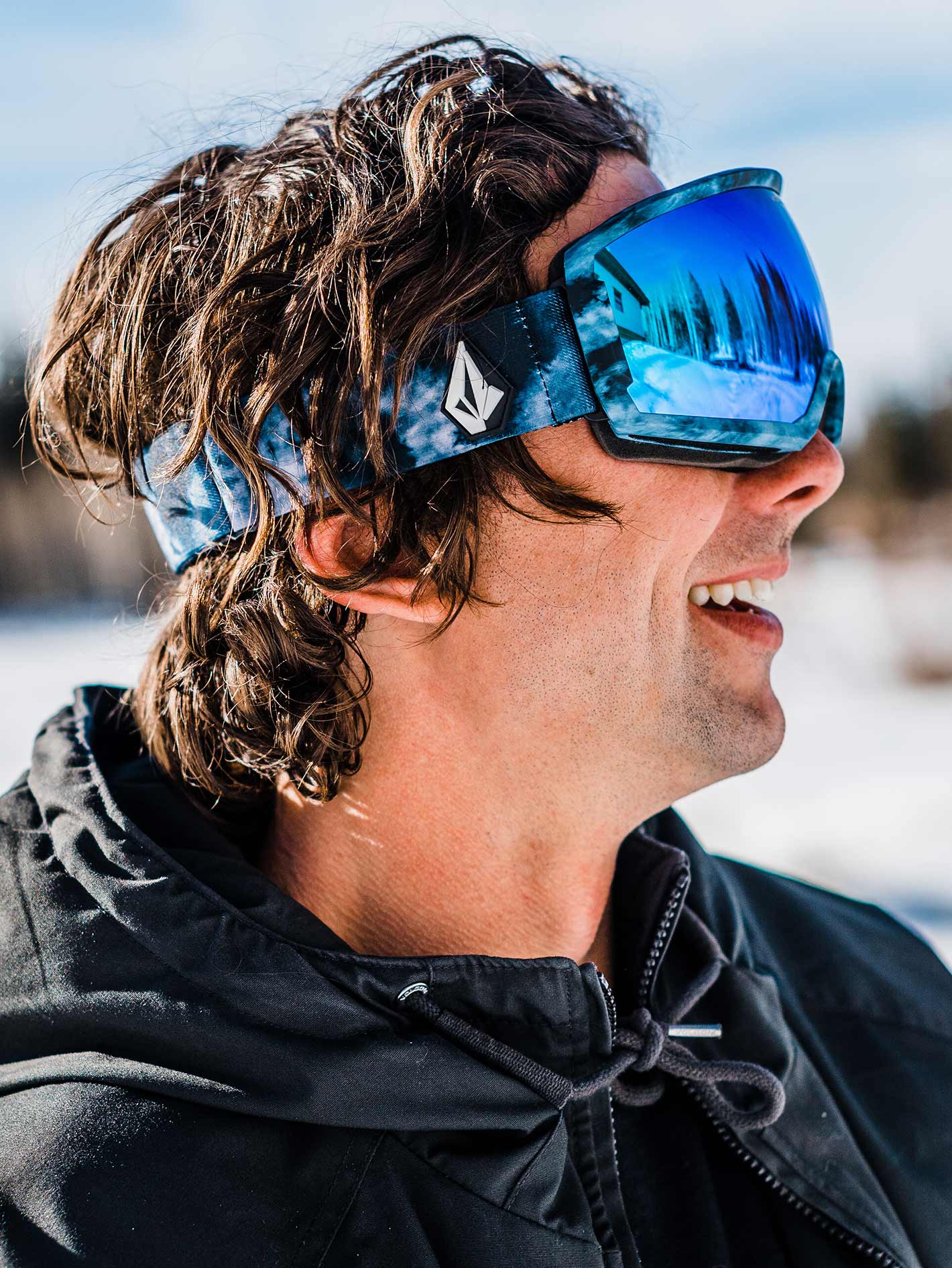 Migrations Lagoon Tie-Dye Goggle - Blue Chrome