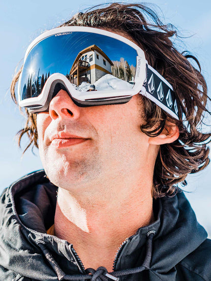 Migrations White Rerun Goggle - Silver Chrome