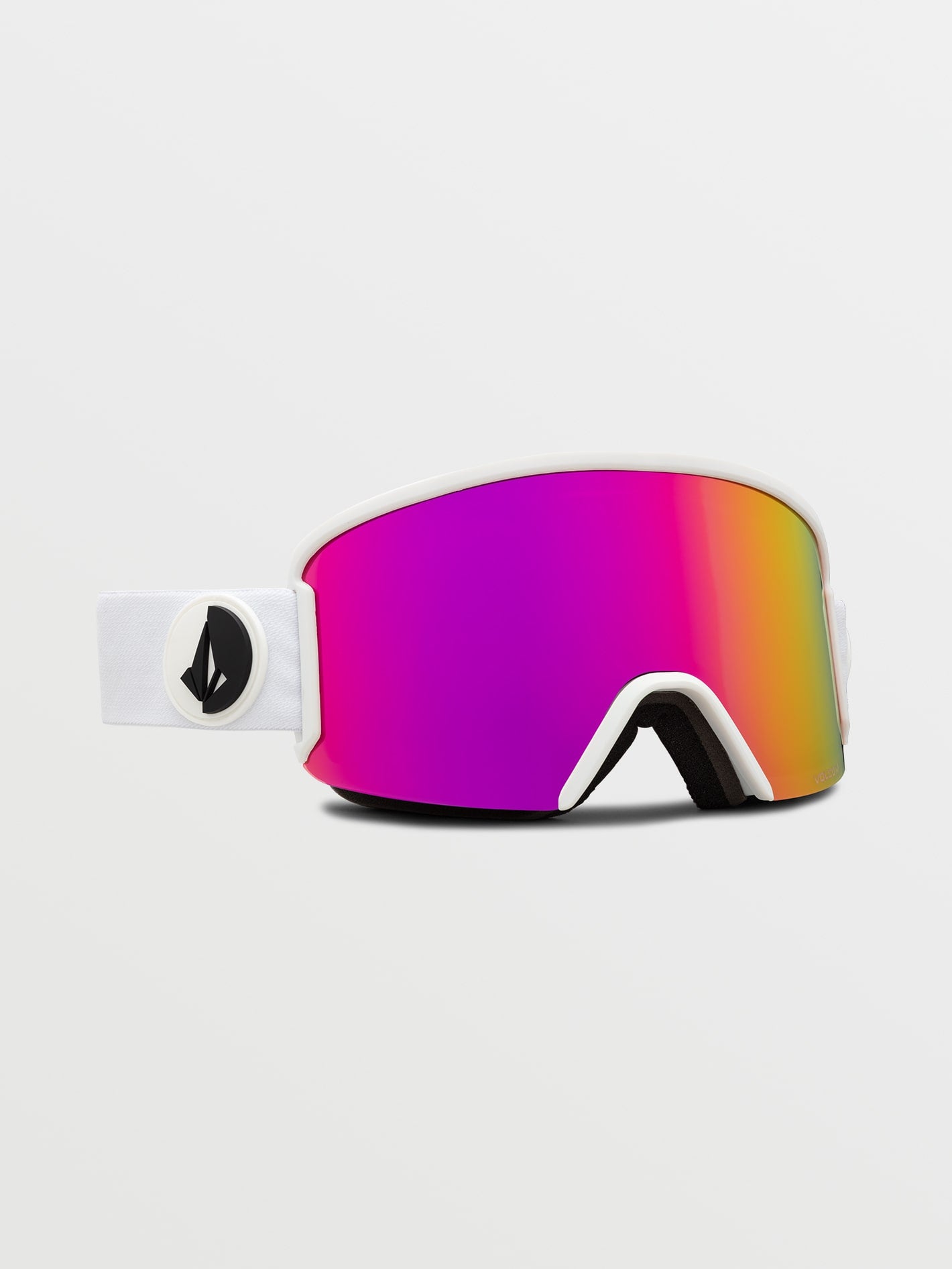 Garden Matte White Goggle - Pink Chrome