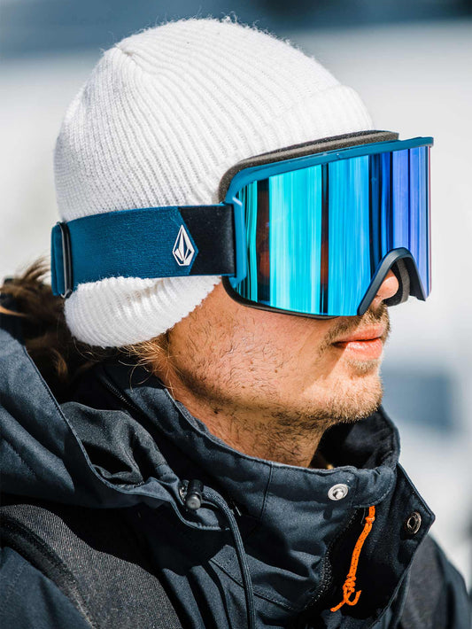 Garden Slate Blue Goggle - Blue Chrome