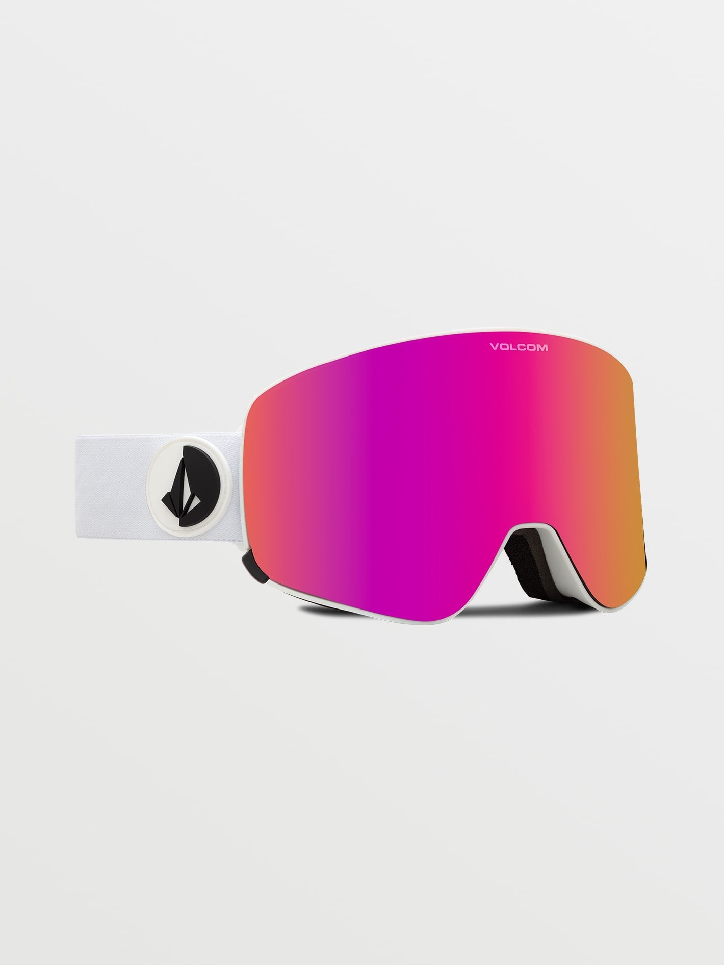 Odyssey Matte White Goggle - Pink Chrome
