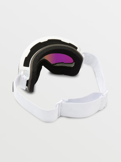 Odyssey Matte White Goggle - Pink Chrome