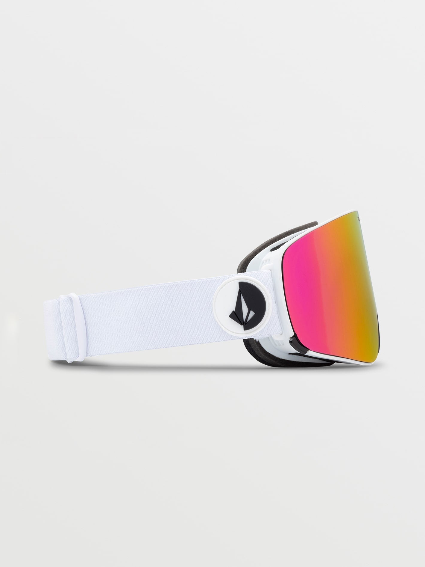 Odyssey Matte White Goggle - Pink Chrome
