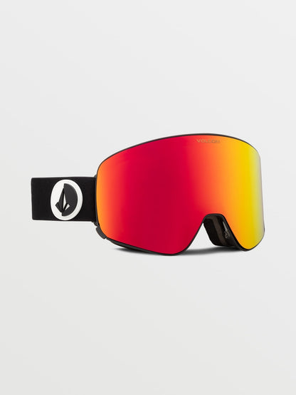Odyssey Gloss Black Goggle (+ Bonus Lens) - Red Chrome