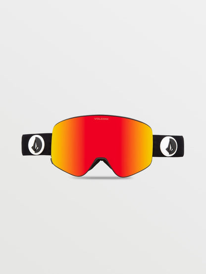 Odyssey Gloss Black Goggle (+ Bonus Lens) - Red Chrome