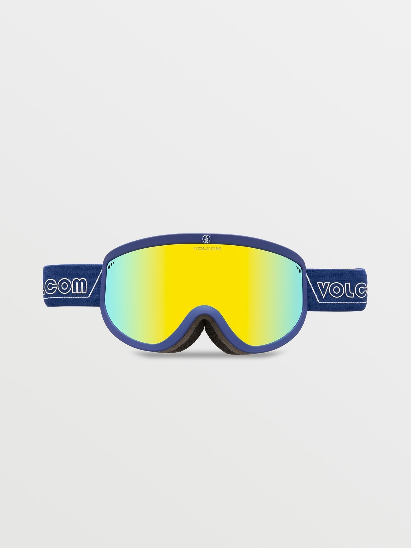 Footprints Dark Blue/White Goggle - Gold Chrome