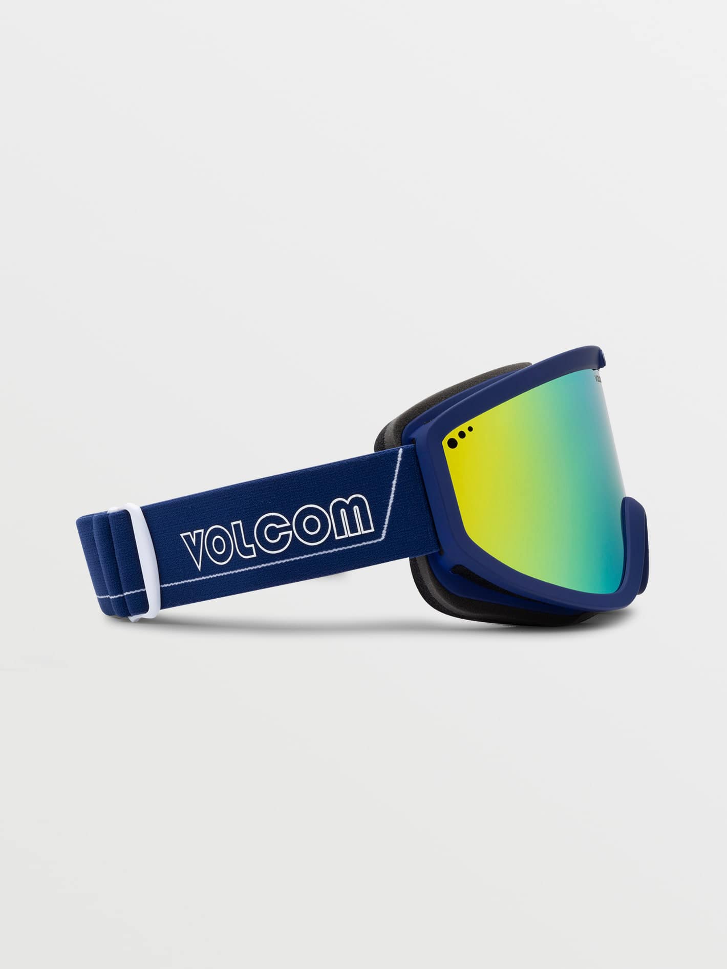 Footprints Dark Blue/White Goggle - Gold Chrome