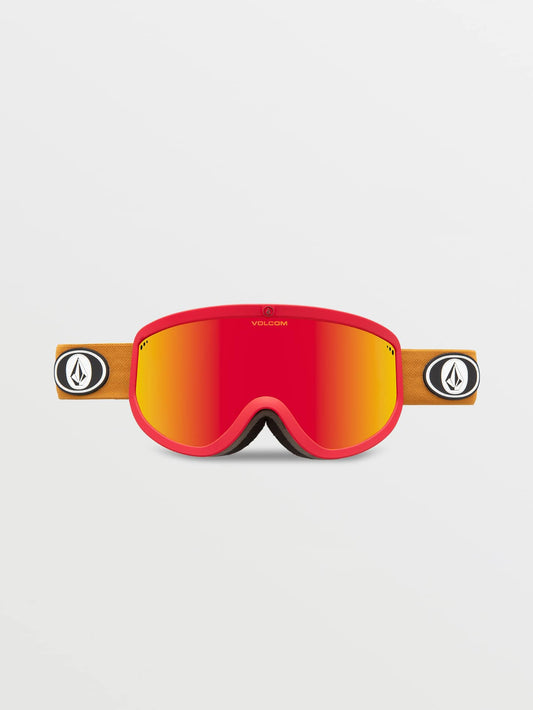 Footprints Red/Charamel Goggle - Red Chrome