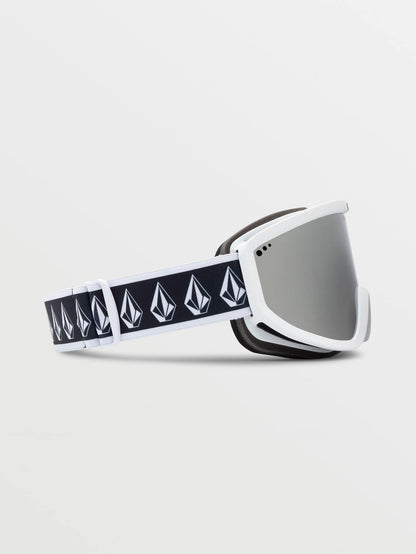 Footprints White Rerun Goggle - Silver Chrome