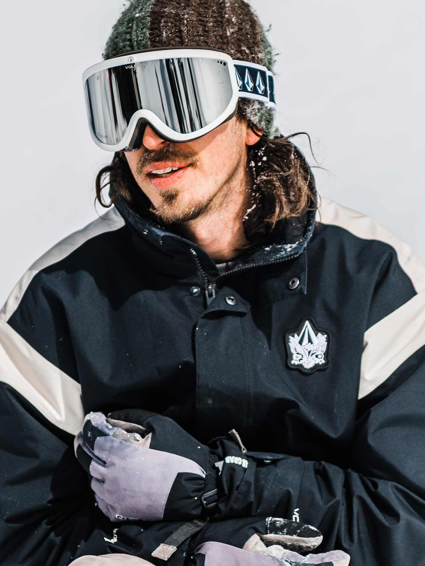 Footprints White Rerun Goggle - Silver Chrome