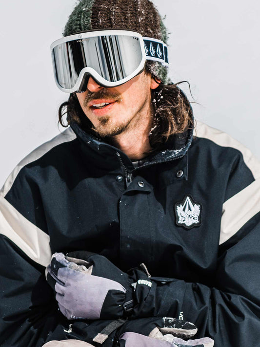 Footprints White Rerun Goggle - Silver Chrome