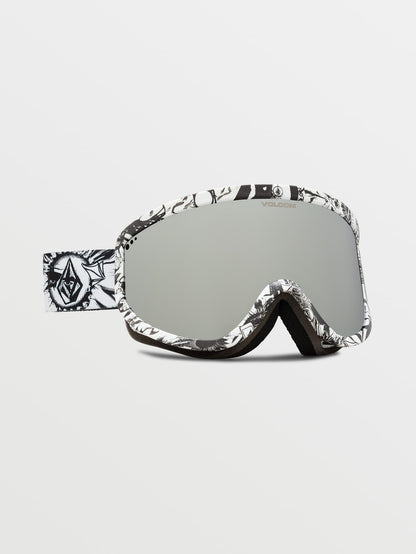 Footprints Op Art Goggle - Silver Chrome