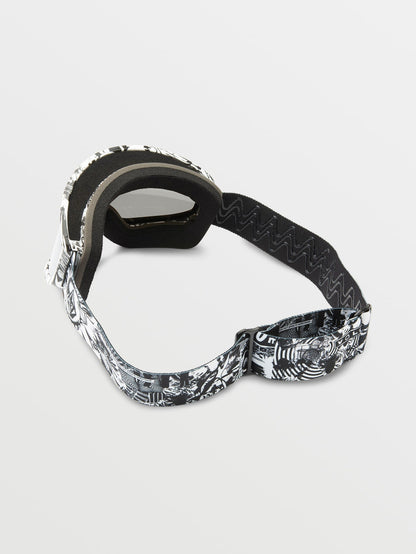 Footprints Op Art Goggle - Silver Chrome
