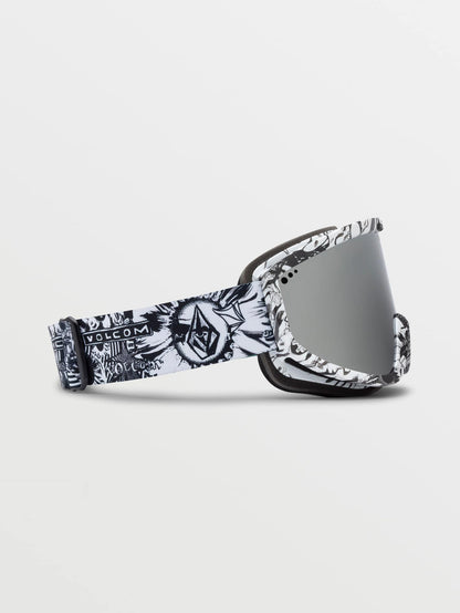 Footprints Op Art Goggle - Silver Chrome