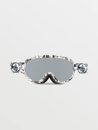 Footprints Op Art Goggle - Silver Chrome