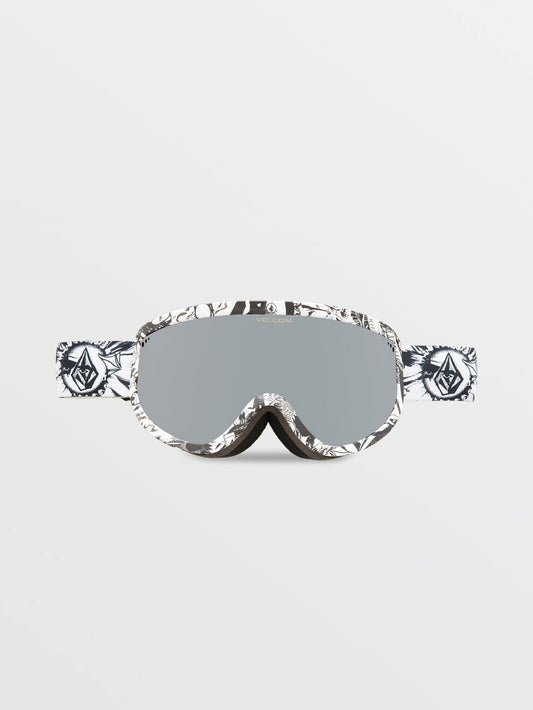 Footprints Op Art Goggle - Silver Chrome