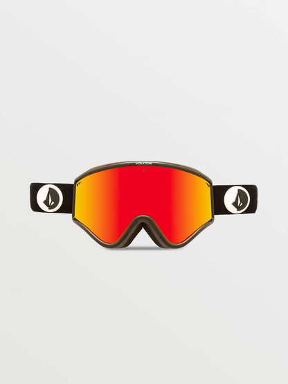 Yae Gloss Black Goggle - Red Chrome