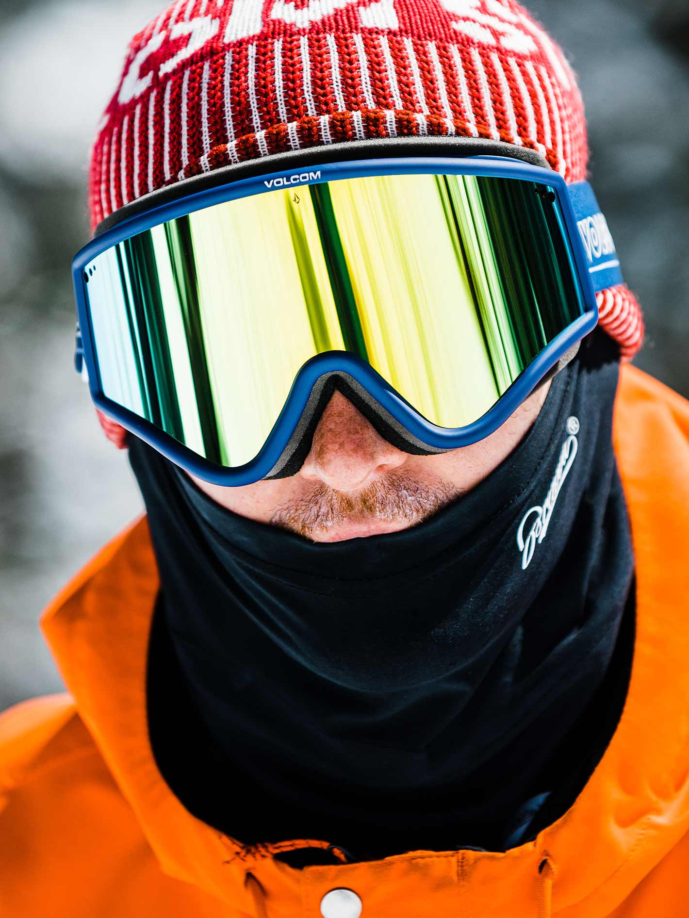 Yae Dark Blue/White Goggle - Gold Chrome