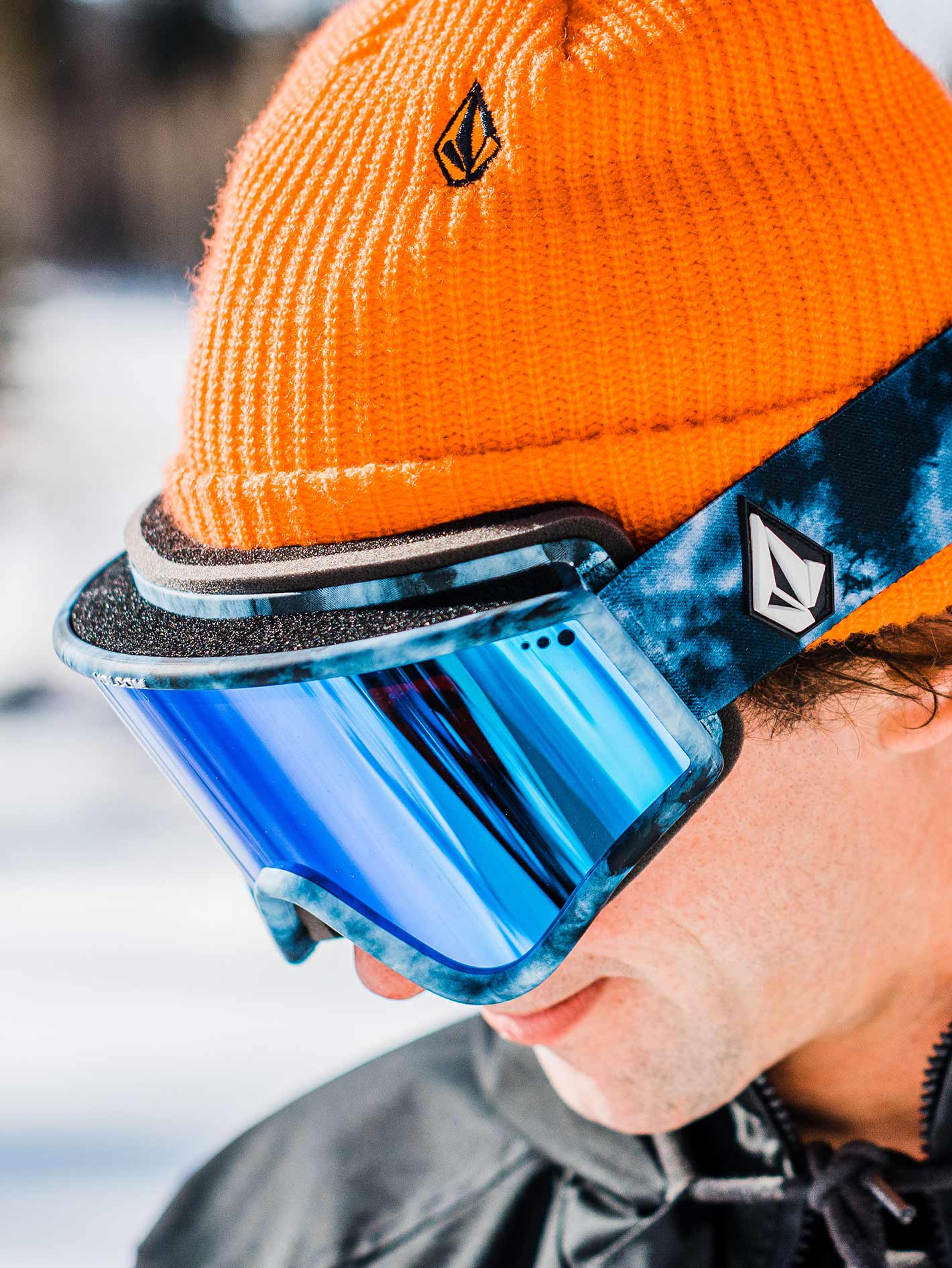 Yae Lagoon Tie-Dye Goggle - Blue Chrome