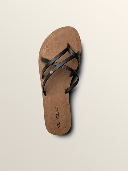 New School Sandals - Black