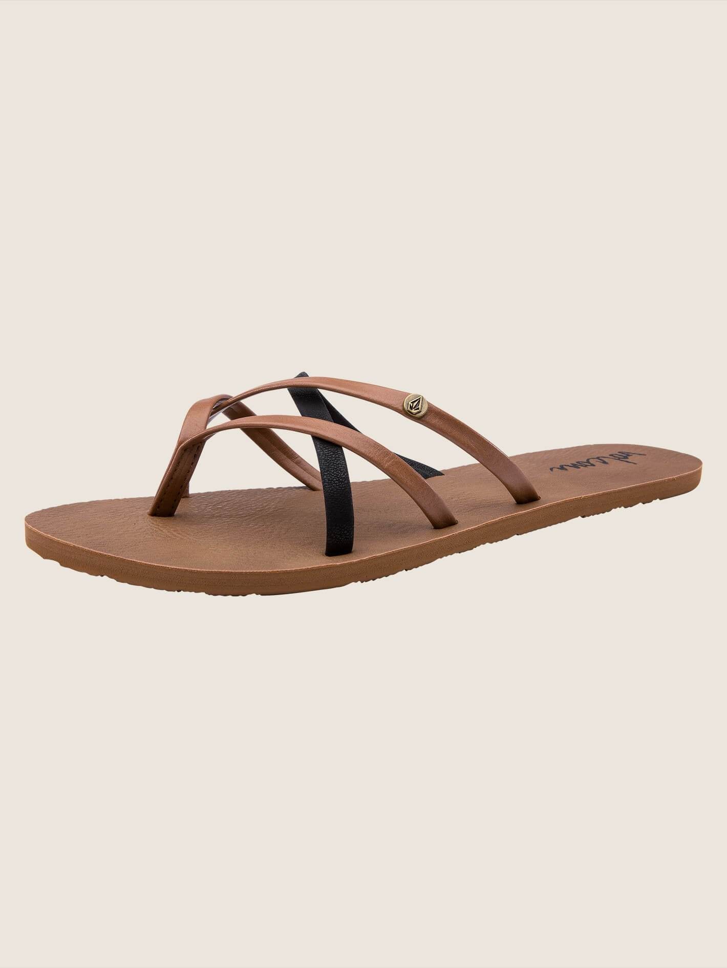 New School Sandals - Brown Combo