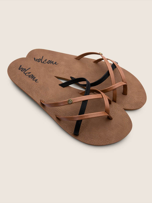New School Sandals - Brown Combo