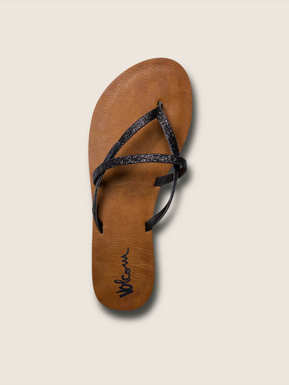 All Night Long Sandals - Black Combo