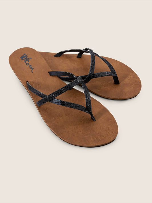 All Night Long Sandals - Black Combo