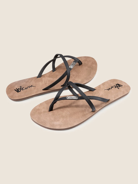 All Night Long Sandals - Black