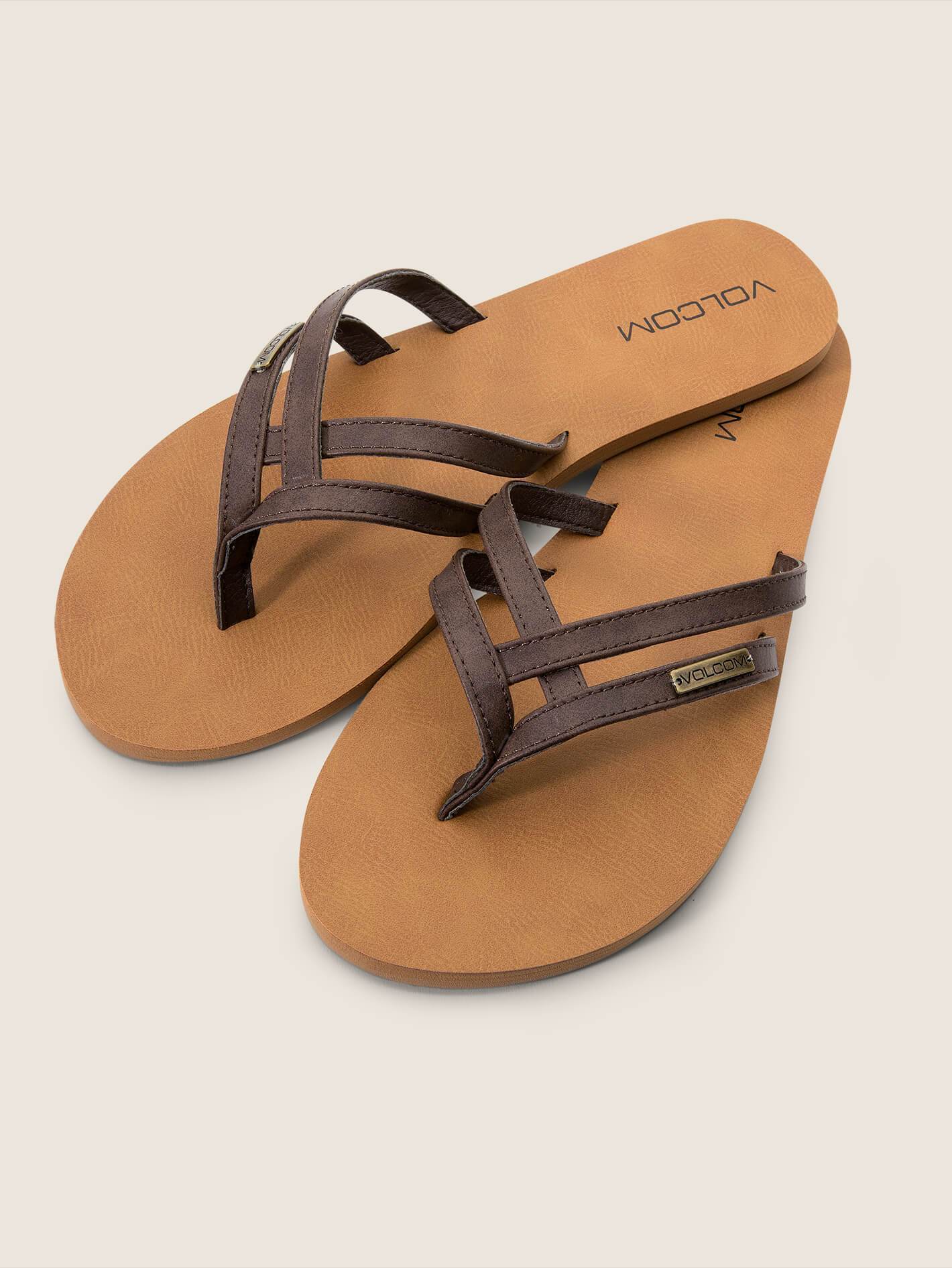 Crosstown Sandals - Brown