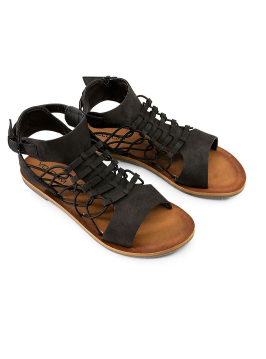Caged Bird Sandals - Black