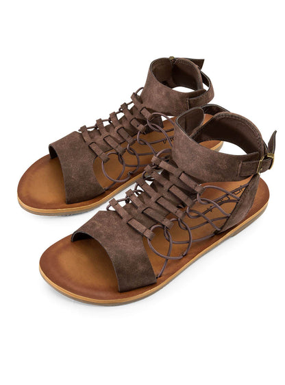 Caged Bird Sandals - Brown